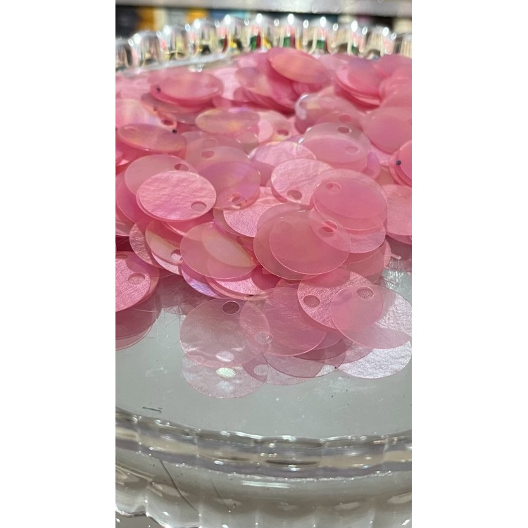 ÇANTA PULU 20mm 25 GRAM SEFFAF  TOZ PEMBE  KOD 223