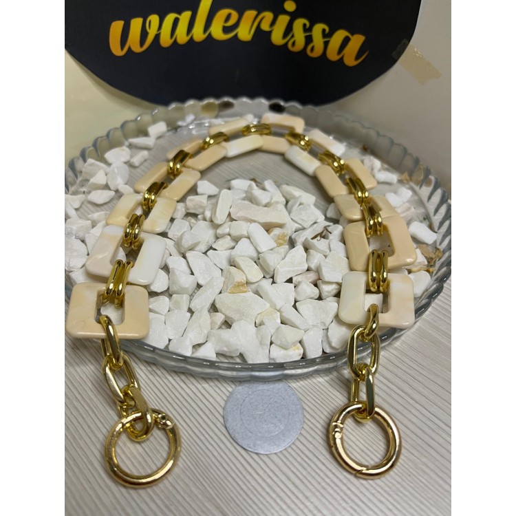 AKRİLİK ÇANTA ASKISI 40 CM YAYLI HALKALI