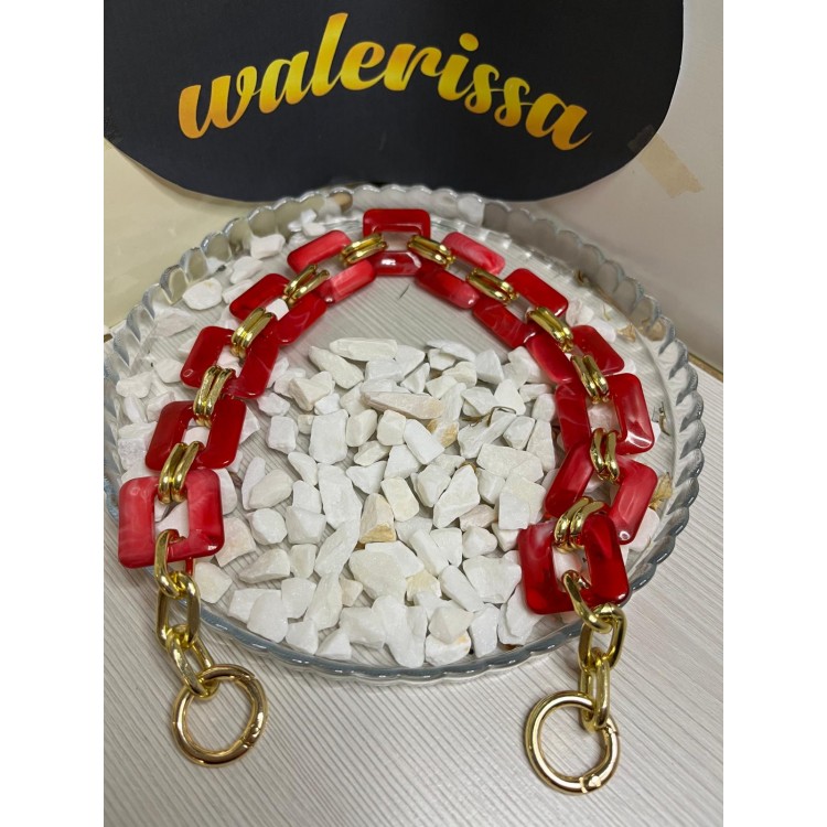 AKRİLİK ÇANTA ASKISI 40 CM YAYLI HALKALI