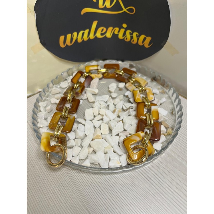 AKRİLİK ÇANTA ASKISI 40 CM YAYLI HALKALI