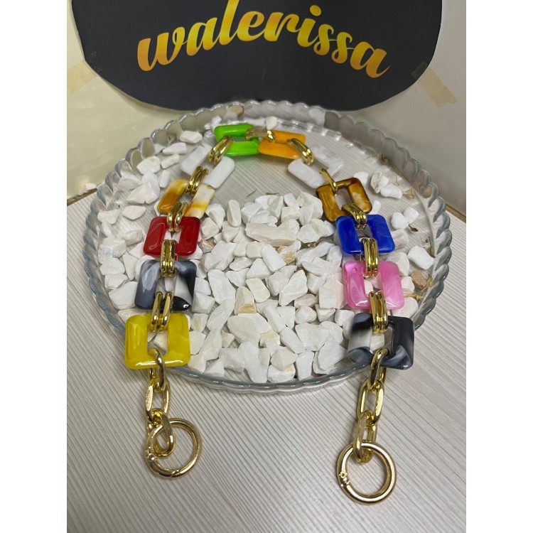 AKRİLİK ÇANTA ASKISI 40 CM YAYLI HALKALI