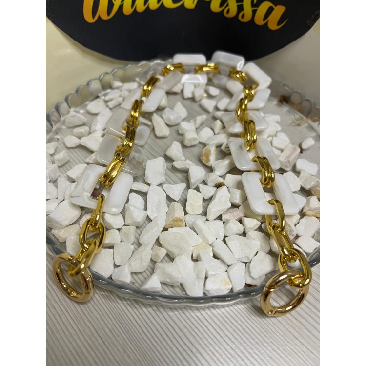 AKRİLİK ÇANTA ASKISI 40CM YAYLI HALKALI