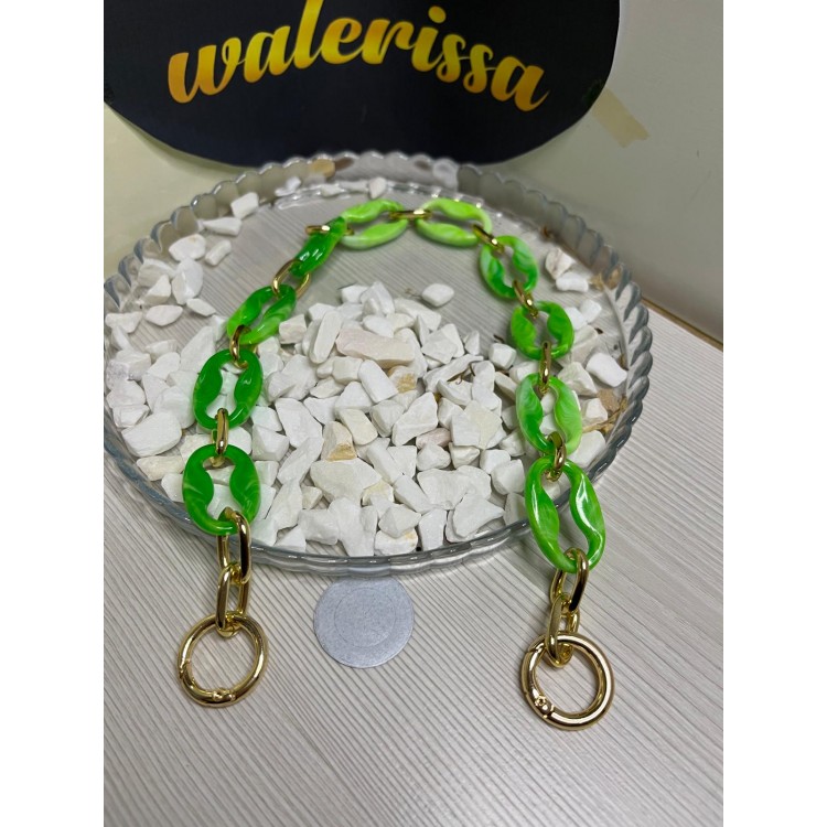 AKRİLİK ÇANTA ASKISI 44 CM YAYLI HALKALI