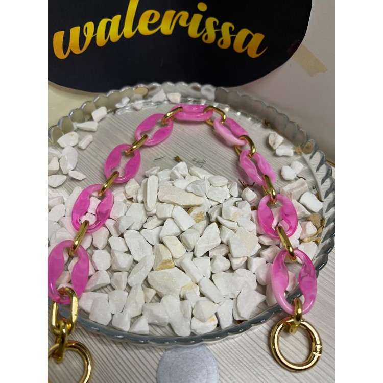 AKRİLİK ÇANTA ASKISI 44 CM YAYLI HALKALI