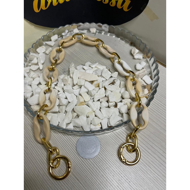 AKRİLİK ÇANTA ASKISI 44 CM YAYLI HALKALI