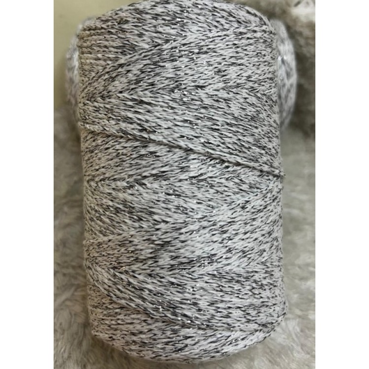 POLYESTER KARISIMLI SİMLİ PAMUK MAKROME 250 GRAM