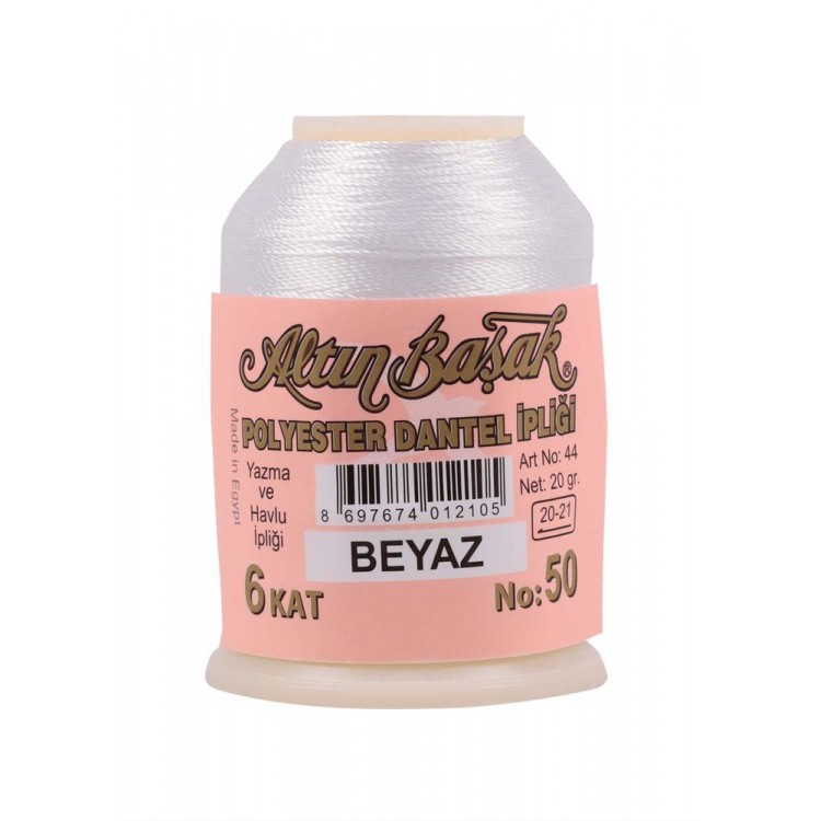 Altınbaşak Oya ve Dantel İpi 20 gr Beyaz