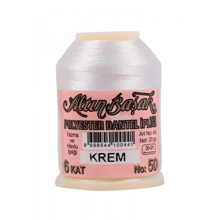 Altınbaşak Oya ve Dantel İpi 20 gr Krem