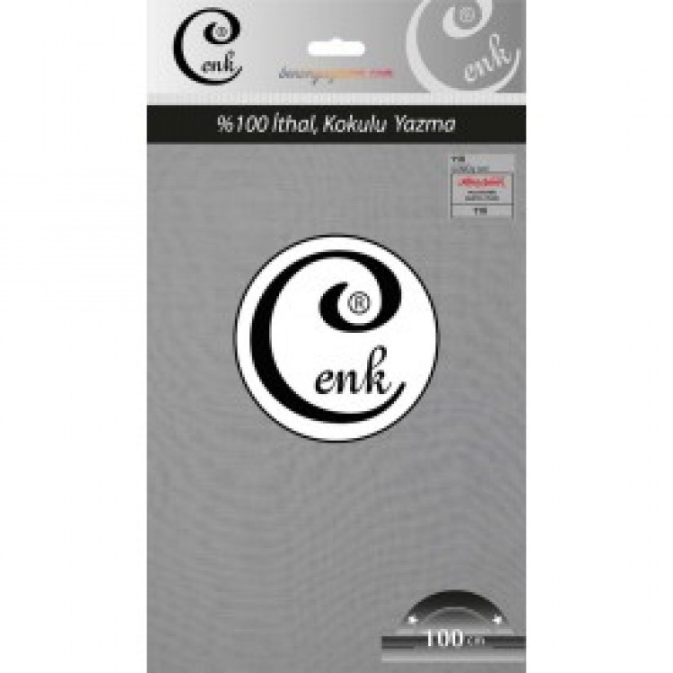 CENK YAZMA 100CM GÜMÜŞ GRİ TEKLİ POŞET YAZMA (301-118)