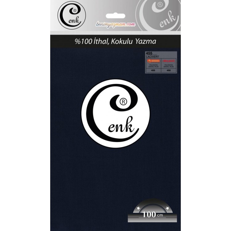 CENK YAZMA 100CM LACİVERT TEKLİ POŞET YAZMA (301-455)