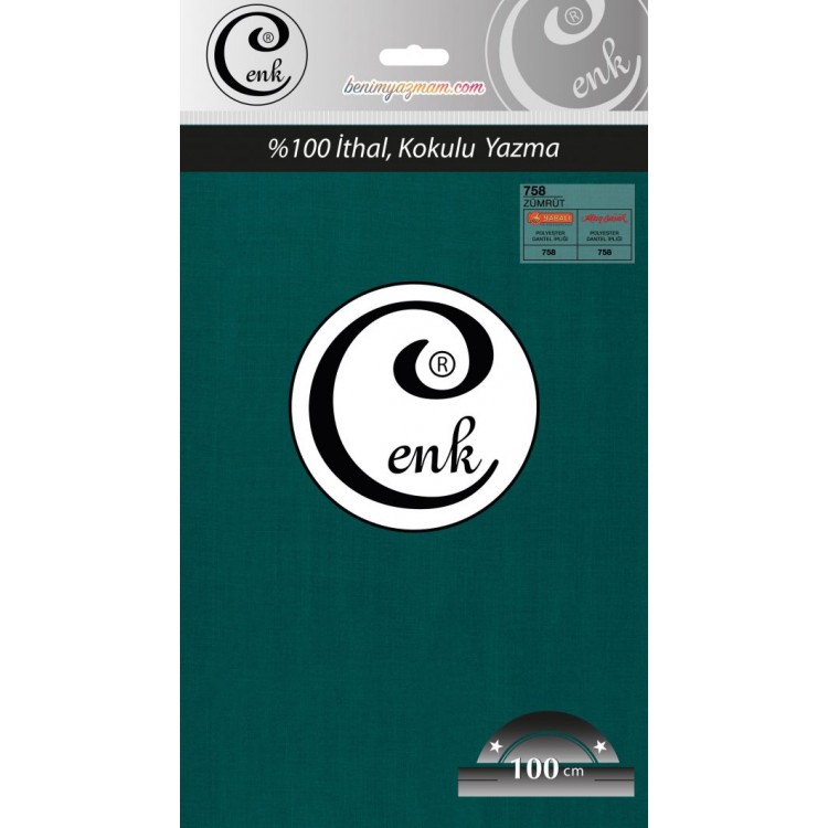 CENK YAZMA 100CM ZÜMRÜT YEŞİLİ TEKLİ POŞET YAZMA (301-758)