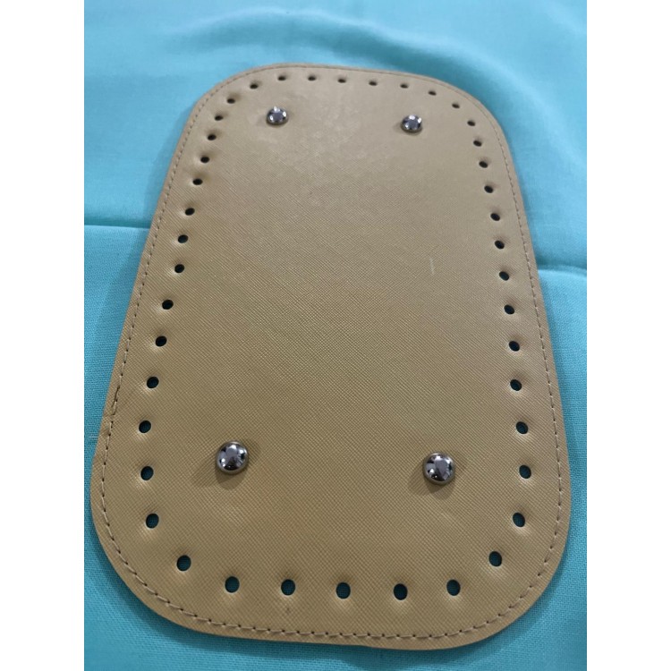 15x25 ÇANTA TABANI DERİ DİKDÖRTKEN -ACIK HARDAL 