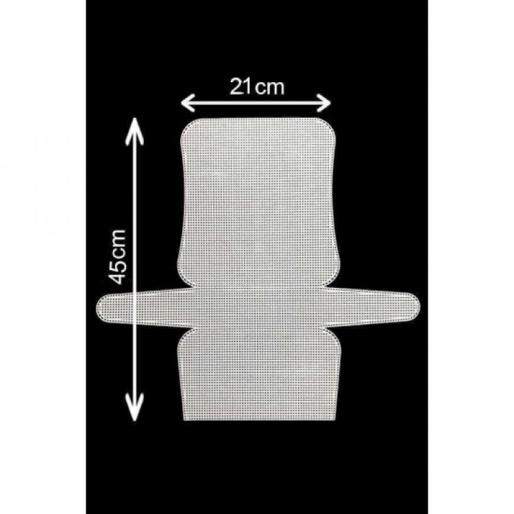 KANVAS PLASTİK FİLE ÇANTA 45 CM X 21 CM