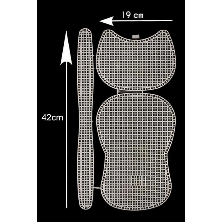 KANVAS PLASTİK FİLE KEDİ MODEL ÇANTALIK 42X19