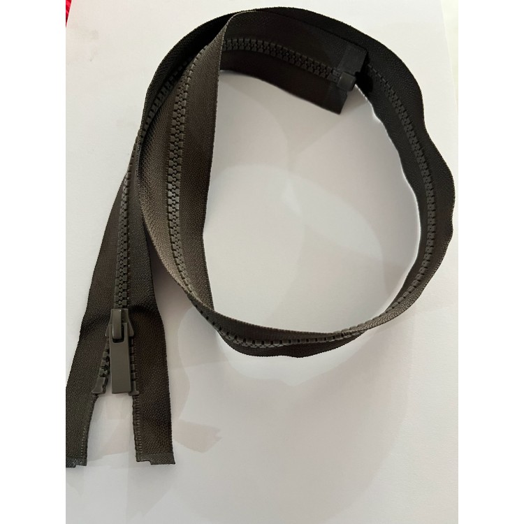 70 cm Koyu Haki plastik  Dişli Fermuar 