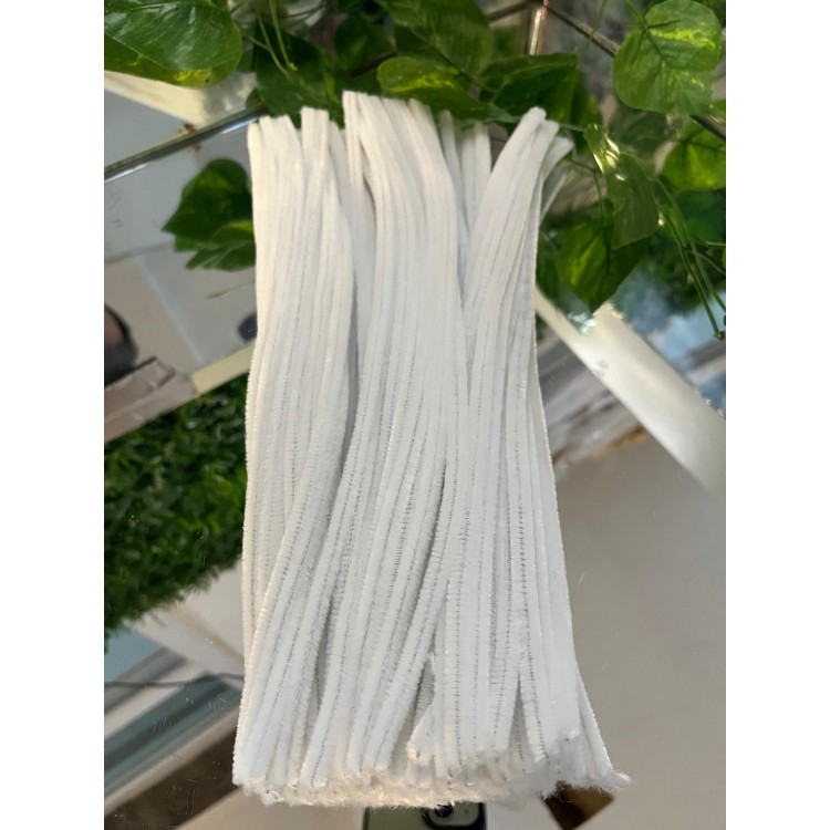 Şönil, Tüylü Tel, Eğitici Şönil Seti, 30 Cm, Renkli Tel, 20 Adet, Peluş Çubuklar