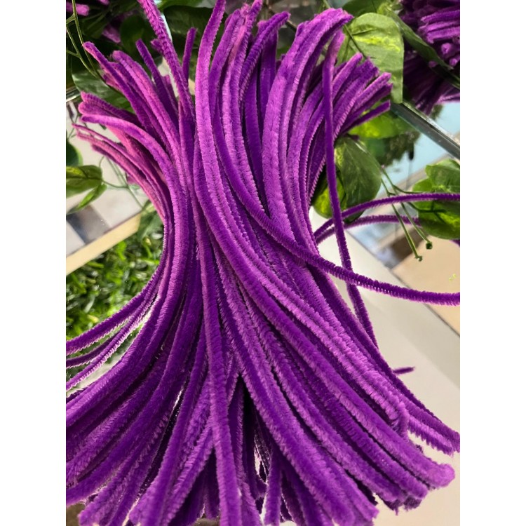 Şönil, Tüylü Tel, Eğitici Şönil Seti, 30 Cm, Renkli Tel, 20 Adet, Peluş Çubuklar