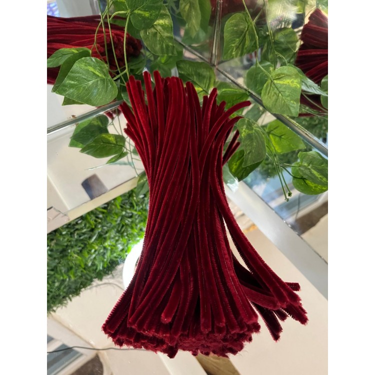 Şönil, Tüylü Tel, Eğitici Şönil Seti, 30 Cm, Renkli Tel, 20 Adet, Peluş Çubuklar