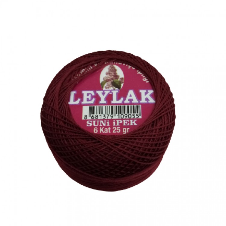 0022 - 6 Kat Leylak Suni İpek Etamin İpi - 25 gr.